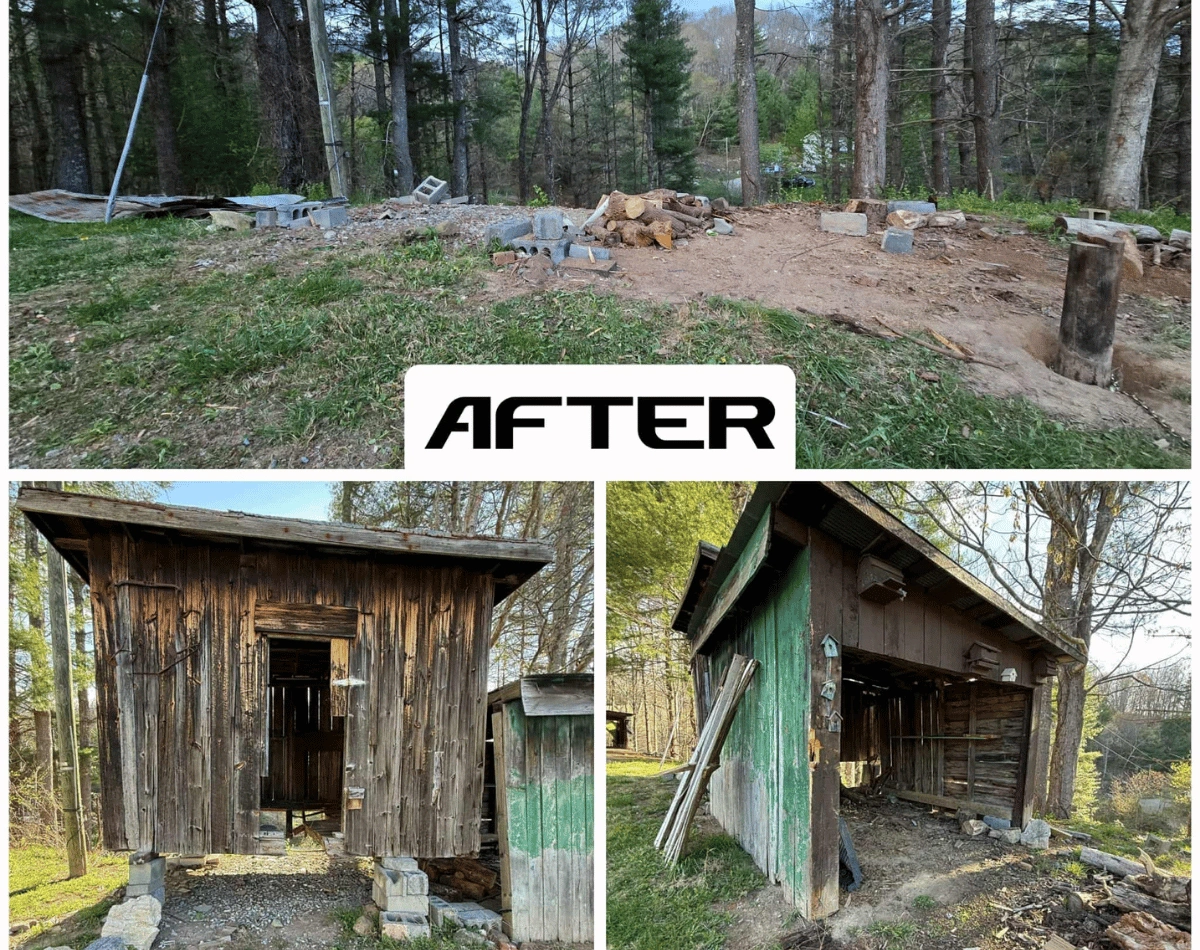 before and after removal 4